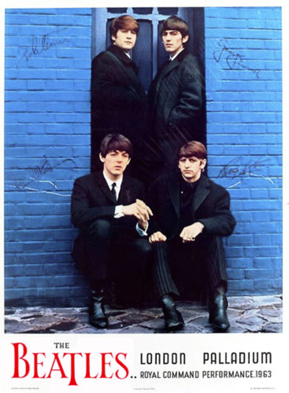 The Beatles Live at London Palladium 1963 - Iconic Wall Art Print